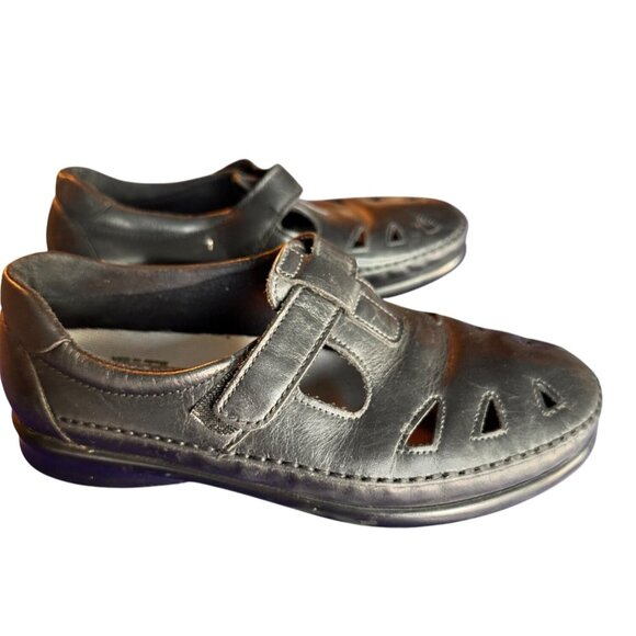 SAS Size 8 Tripad Orthotic Comfort Womens Leather Walking Shoes Black - Picture 4 of 11